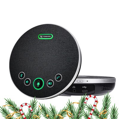 ビデオ会議や事務作業用のプロフェッショナル USB マイクとスピーカー